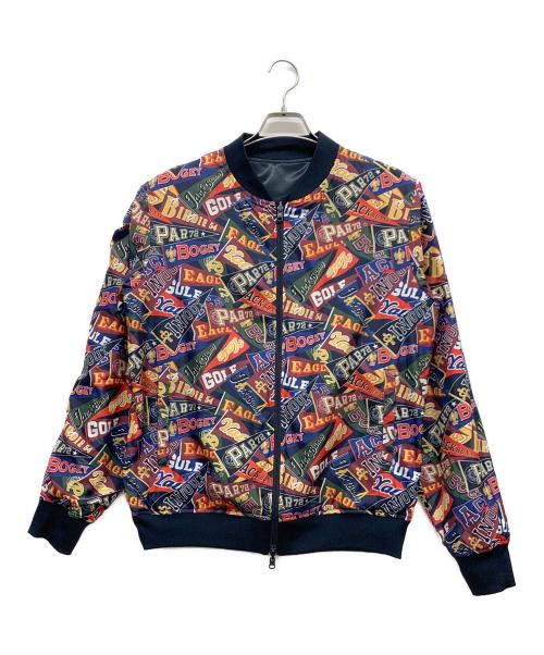 JACK BUNNY（ジャックバニー）JACK BUNNY (ジャックバニー) リバーシブルジャケット ネイビー×マルチカラー サイズ:6の古着・服飾アイテム