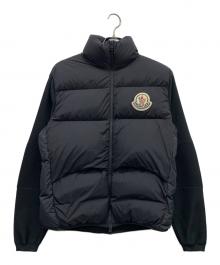 MONCLER（モンクレール）の古着「ニット切替ダウンジャケット」｜ブラック