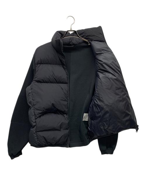 MONCLER（モンクレール）MONCLER (モンクレール) ニット切替ダウンジャケット ブラック サイズ:Lの古着・服飾アイテム