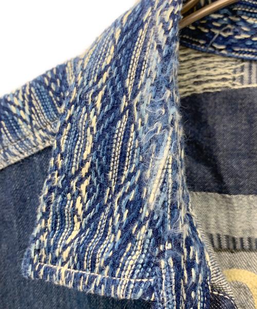 VANSON（バンソン）VANSON (バンソン) デニム半袖シャツ ネイビー サイズ:XXLの古着・服飾アイテム