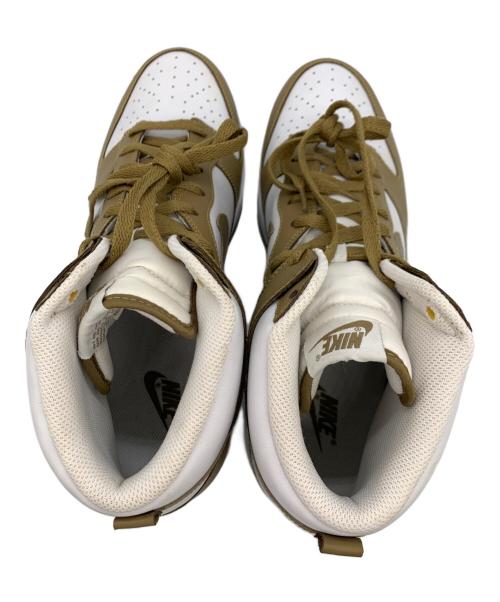 NIKE（ナイキ）NIKE (ナイキ) DUNK HIGH ホワイト×ブラウン サイズ:31の古着・服飾アイテム