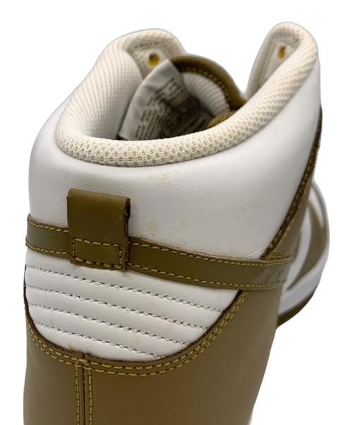 NIKE（ナイキ）NIKE (ナイキ) DUNK HIGH ホワイト×ブラウン サイズ:31の古着・服飾アイテム