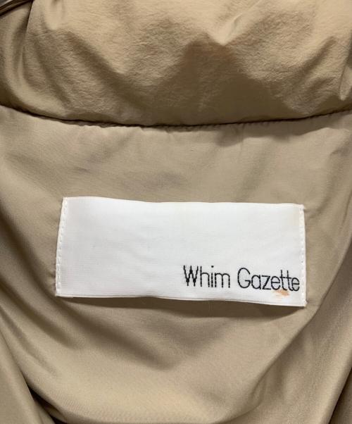 Whim Gazette（ウィムガゼット）Whim Gazette (ウィムガゼット) ダウンミドルコート ベージュ サイズ:Fの古着・服飾アイテム