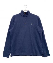 POLO RALPH LAUREN（ポロ・ラルフローレン）の古着「ハーフジップスウェット」｜ネイビー