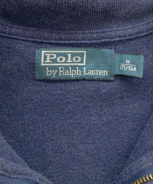 POLO RALPH LAUREN（ポロ・ラルフローレン）POLO RALPH LAUREN (ポロ・ラルフローレン) ハーフジップスウェット ネイビー サイズ:Mの古着・服飾アイテム