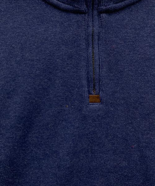 POLO RALPH LAUREN（ポロ・ラルフローレン）POLO RALPH LAUREN (ポロ・ラルフローレン) ハーフジップスウェット ネイビー サイズ:Mの古着・服飾アイテム