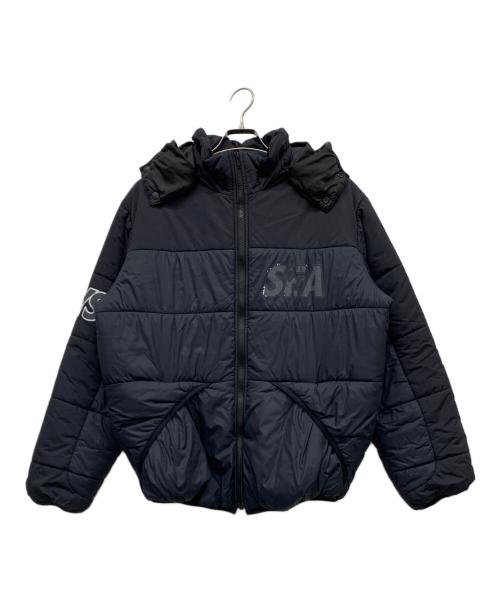 Hysteric Glamour（ヒステリックグラマー）Hysteric Glamour (ヒステリックグラマー) WIND AND SEA (ウィンダンシー) ダウンジャケット ブラック サイズ:Lの古着・服飾アイテム