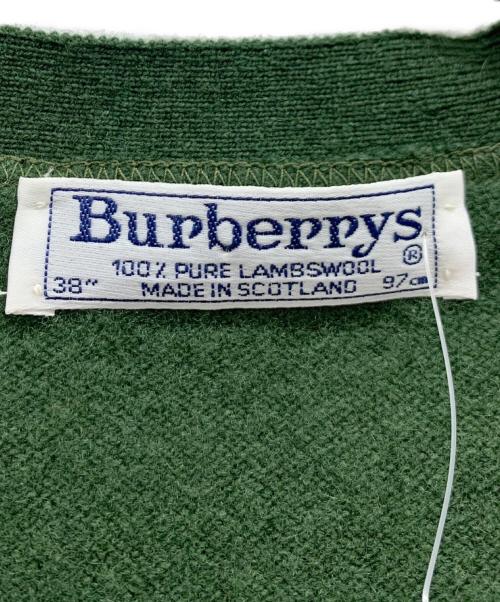Burberry's（バーバリーズ）Burberry's (バーバリーズ) ニットカーディガン グリーン サイズ:38の古着・服飾アイテム