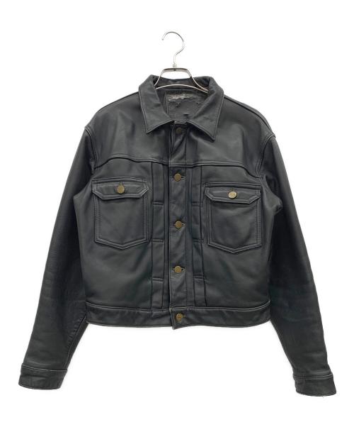 NOBLAND（ノーブランド）NOBLAND (ノーブランド) レザートラッカージャケット ブラック サイズ:Mの古着・服飾アイテム