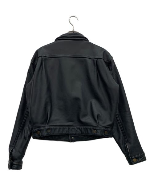 NOBLAND（ノーブランド）NOBLAND (ノーブランド) レザートラッカージャケット ブラック サイズ:Mの古着・服飾アイテム