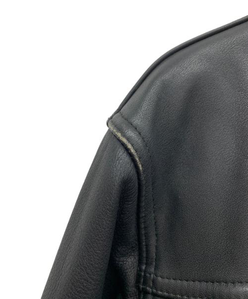 NOBLAND（ノーブランド）NOBLAND (ノーブランド) レザートラッカージャケット ブラック サイズ:Mの古着・服飾アイテム