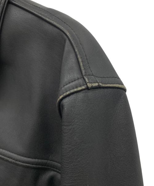 NOBLAND（ノーブランド）NOBLAND (ノーブランド) レザートラッカージャケット ブラック サイズ:Mの古着・服飾アイテム