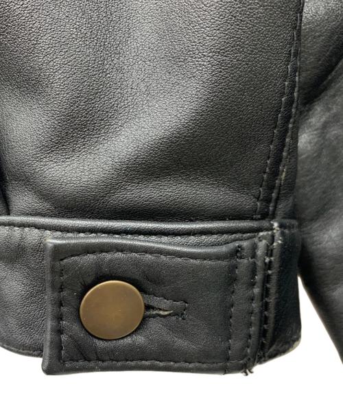 NOBLAND（ノーブランド）NOBLAND (ノーブランド) レザートラッカージャケット ブラック サイズ:Mの古着・服飾アイテム