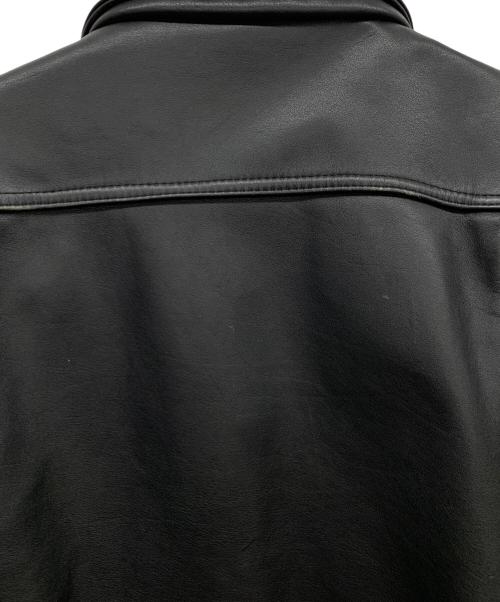 NOBLAND（ノーブランド）NOBLAND (ノーブランド) レザートラッカージャケット ブラック サイズ:Mの古着・服飾アイテム