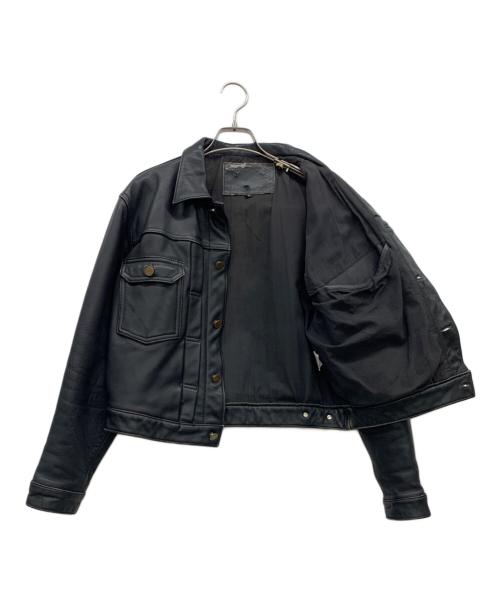 NOBLAND（ノーブランド）NOBLAND (ノーブランド) レザートラッカージャケット ブラック サイズ:Mの古着・服飾アイテム