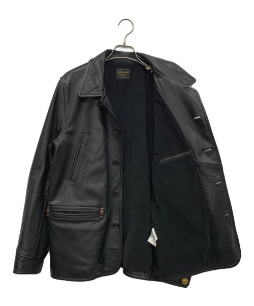 GLAD HAND（グラッドハンド）GLAD HAND (グラッドハンド) レザーカーコート ブラック サイズ:XLの古着・服飾アイテム