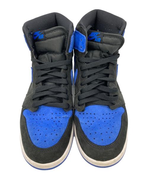 NIKE（ナイキ）NIKE (ナイキ) AIR JORDAN 1 RETRO HIGH OG ブラック×ブルー サイズ:27.5の古着・服飾アイテム