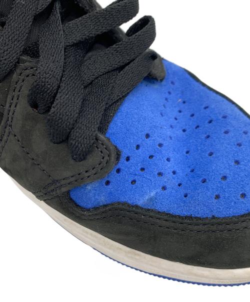 NIKE（ナイキ）NIKE (ナイキ) AIR JORDAN 1 RETRO HIGH OG ブラック×ブルー サイズ:27.5の古着・服飾アイテム
