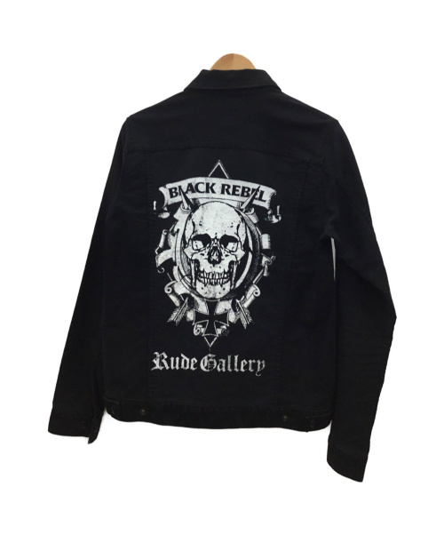 RUDE GALLERY BLACK REBEL（ルードギャラリー ブラックレーベル）RUDE GALLERY BLACK REBEL (ルードギャラリーブラックレーベル) ワークジャケット ブラック サイズ:SMALLの古着・服飾アイテム