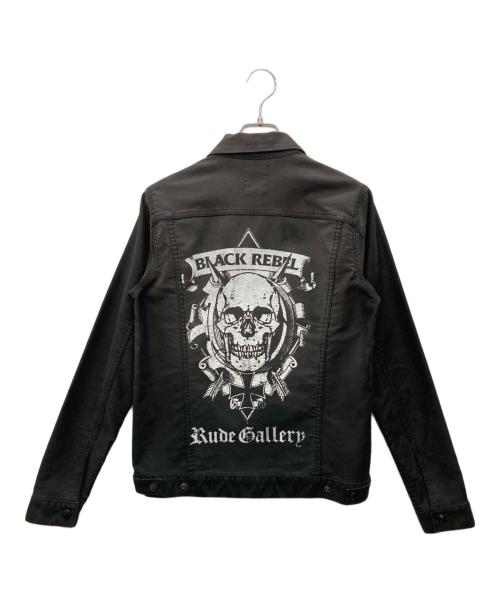 RUDE GALLERY BLACK REBEL（ルードギャラリー ブラックレーベル）RUDE GALLERY BLACK REBEL (ルードギャラリー ブラックレーベル) ワークジャケット ブラック サイズ:SMALLの古着・服飾アイテム