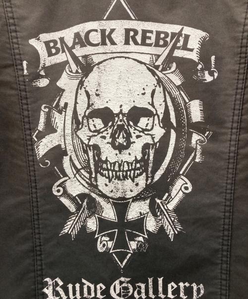 RUDE GALLERY BLACK REBEL（ルードギャラリー ブラックレーベル）RUDE GALLERY BLACK REBEL (ルードギャラリー ブラックレーベル) ワークジャケット ブラック サイズ:SMALLの古着・服飾アイテム