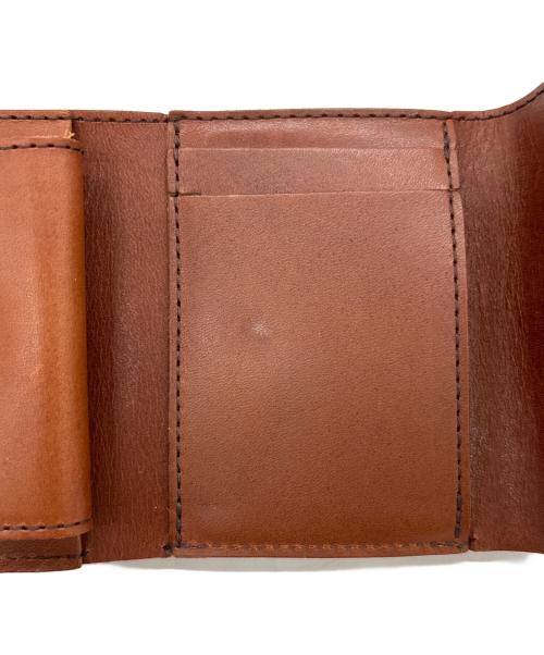 Nippon de Handmade（ニッポンデハンドメイド）Nippon de Handmade (ニッポンデハンドメイド) 3つ折り財布 レッドブラウンの古着・服飾アイテム