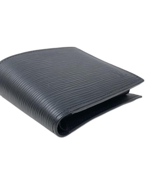 LOUIS VUITTON（ルイ ヴィトン）LOUIS VUITTON (ルイ ヴィトン) 2つ折り財布 エピ ポルトフォイユ・マルコ ブラック サイズ:実寸サイズにてご確認下さい。の古着・服飾アイテム