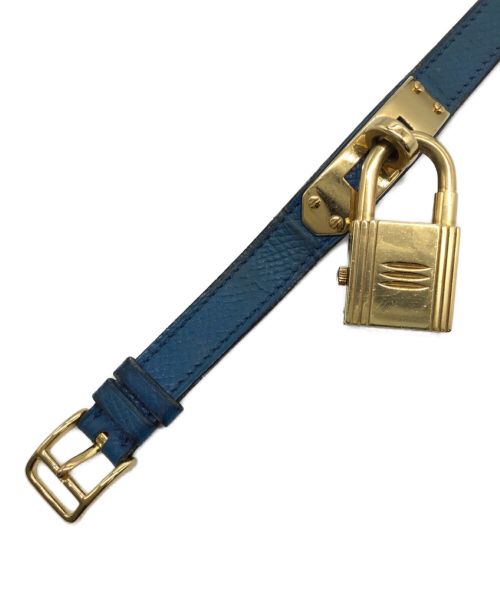 HERMES（エルメス）HERMES (エルメス) 腕時計 ブルーベルト サイズ:-の古着・服飾アイテム