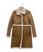 TORY BURCHトリーバーチ）の古着「ムートンコート」｜キャメル