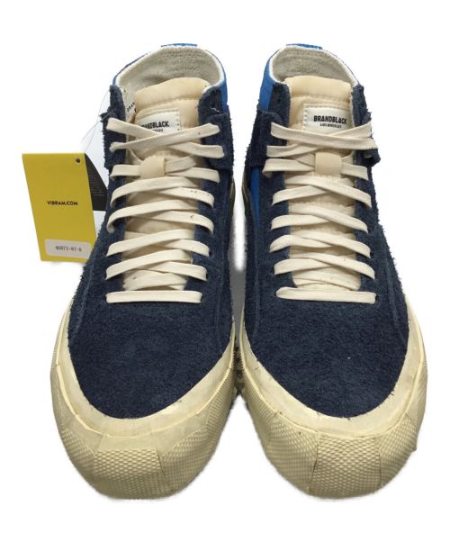 BRANDBLACK（ブランドブラック）BRANDBLACK (ブランドブラック) Capo Dirty High Top Sneaker ネイビー サイズ:26の古着・服飾アイテム