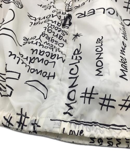 MONCLER（モンクレール）MONCLER (モンクレール) フーデッドナイロンジャケット ホワイト サイズ:00の古着・服飾アイテム