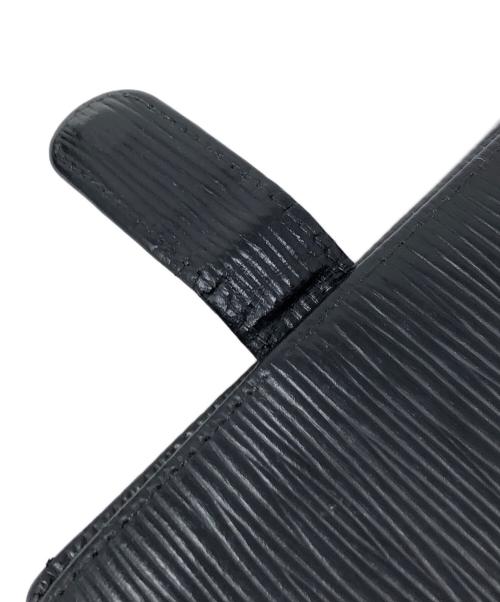LOUIS VUITTON（ルイ ヴィトン）LOUIS VUITTON (ルイ ヴィトン) 2つ折り財布 エピ ポルト ビエ・コンパクト ブラック サイズ:実寸サイズにてご確認下さい。の古着・服飾アイテム