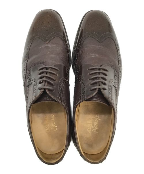 LOAKE（ローク）LOAKE (ローク) ウィングチップシューズ ブラウン サイズ:25cmの古着・服飾アイテム