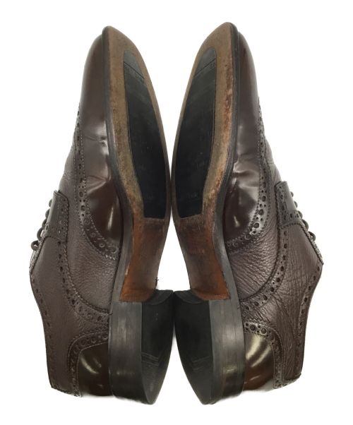 LOAKE（ローク）LOAKE (ローク) ウィングチップシューズ ブラウン サイズ:25cmの古着・服飾アイテム
