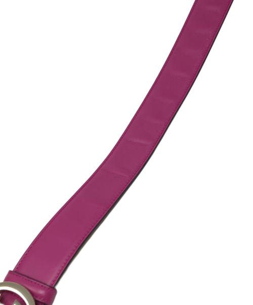 GUCCI（グッチ）GUCCI (グッチ) レザーベルト パープル サイズ:実寸サイズにてご確認下さい。の古着・服飾アイテム