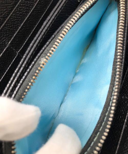 BVLGARI（ブルガリ）BVLGARI (ブルガリ) ラウンドファスナー長財布 ブラック サイズ:実寸サイズにてご確認下さい。の古着・服飾アイテム