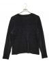 BY GLAD HAND (バイ グラッドハンド) クルーネックニット ブラック サイズ:M：2500円