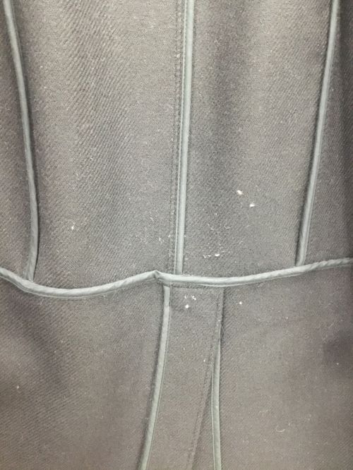 ara ara（アラアラ）ara ara (アラアラ) メルトンウール コクーン ダッフルコート ブラック サイズ:2（M~L）の古着・服飾アイテム