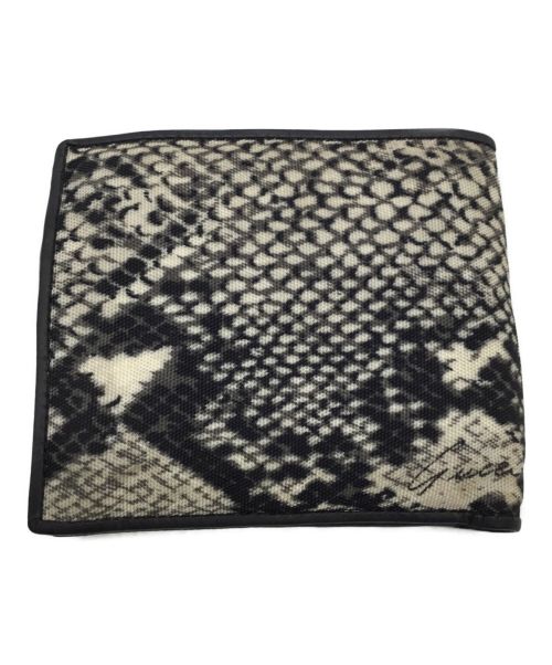 GUCCI（グッチ）GUCCI (グッチ) 2つ折り財布 ホワイト×ブラックの古着・服飾アイテム