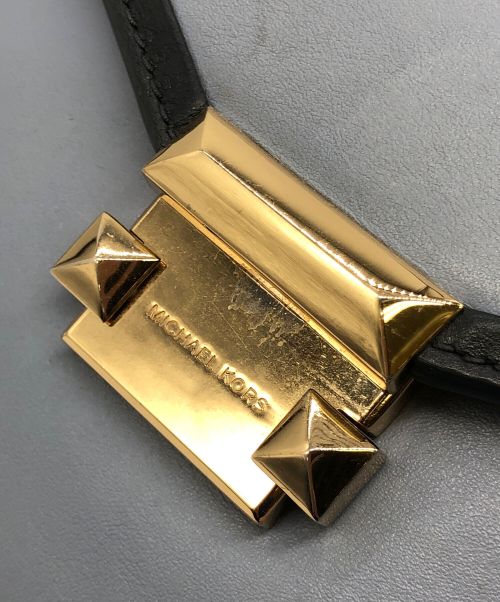 MICHAEL KORS（マイケル・コース）MICHAEL KORS (マイケルコース) 2WAYバッグ ネイビー×ブルーの古着・服飾アイテム