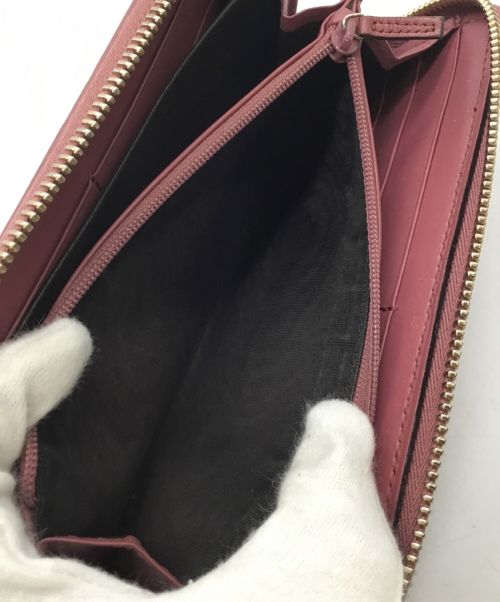 GUCCI（グッチ）GUCCI (グッチ) GGインプリメ ラウンドファスナー ピンクの古着・服飾アイテム