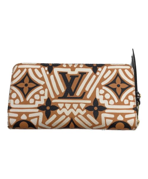 LOUIS VUITTON（ルイ ヴィトン）LOUIS VUITTON (ルイ ヴィトン) LVクラフティ ジッピー ウォレット ベージュ×ブラウンの古着・服飾アイテム