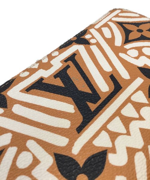 LOUIS VUITTON（ルイ ヴィトン）LOUIS VUITTON (ルイ ヴィトン) LVクラフティ ジッピー ウォレット ベージュ×ブラウンの古着・服飾アイテム