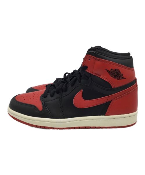 NIKE（ナイキ）NIKE (ナイキ) Air Jordan 1 Retro High ブラック×レッド サイズ:26の古着・服飾アイテム