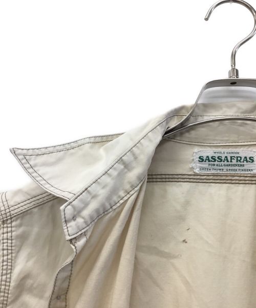SASSAFRAS（ササフラス）SASSAFRAS (ササフラス) シャツジャケット アイボリー サイズ:不明の古着・服飾アイテム