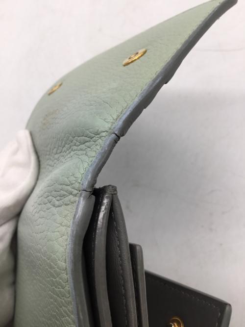 CELINE（セリーヌ）CELINE (セリーヌ) 3つ折り財布 スカイブルーの古着・服飾アイテム