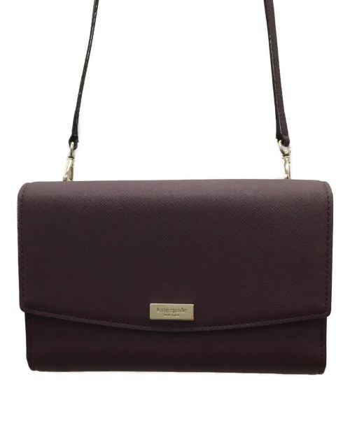 Kate Spade（ケイトスペード）Kate Spade (ケイトスペード) ショルダーウォレット バイオレットの古着・服飾アイテム