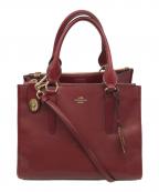 COACHコーチ）の古着「2WAYバッグ」｜ワインレッド