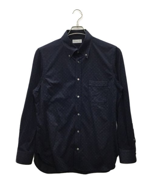 MACKINTOSH（マッキントッシュ）MACKINTOSH (マッキントッシュ) 小紋プリントジャージシャツ ネイビー サイズ:Lの古着・服飾アイテム
