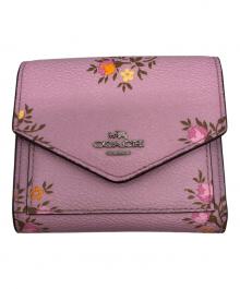 COACH（コーチ）の古着「2つ折り財布」｜ピンク
